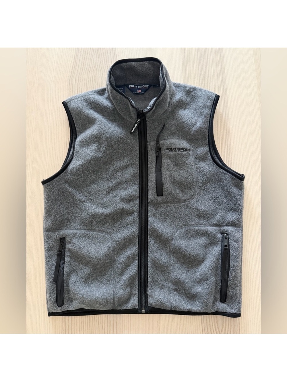 Vintage Polo Sport fleece vest